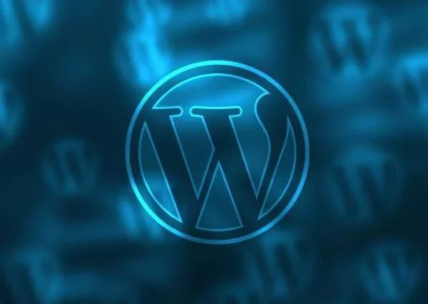 Logo et fond d'écran de Wordpress