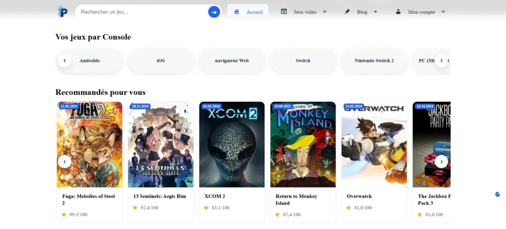 Screenshot du site pixiplace.fr